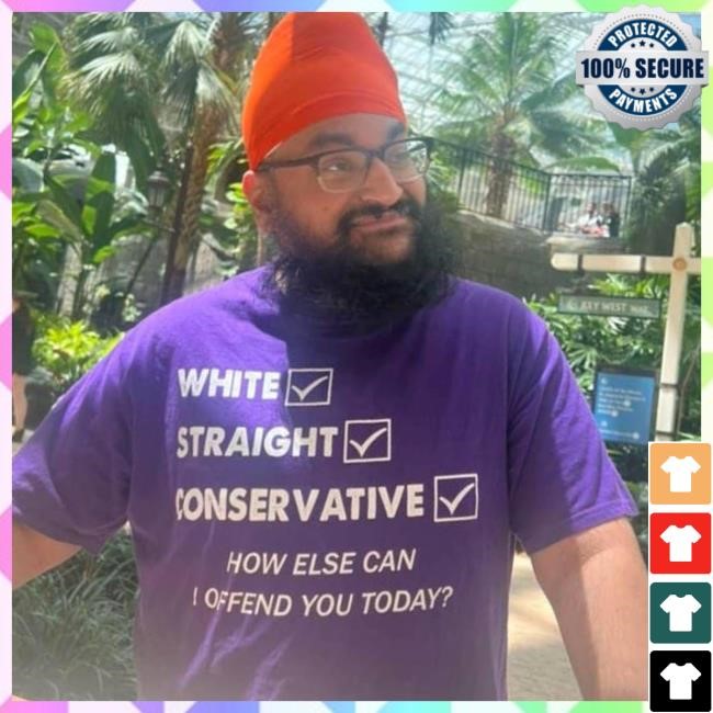 White Straight Conservative How Else Can I Offend You Today? Short Sleeve