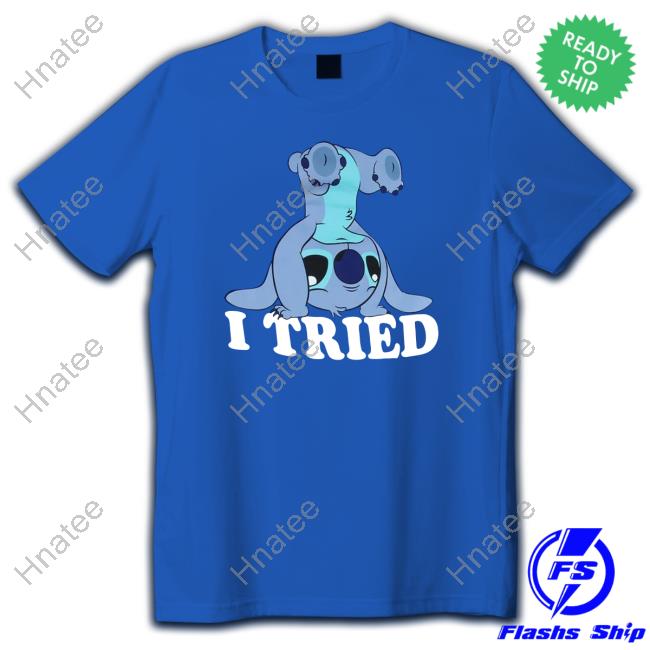 Official Sam J Cohn Lilo & Stitch I Tried Stitch Tee