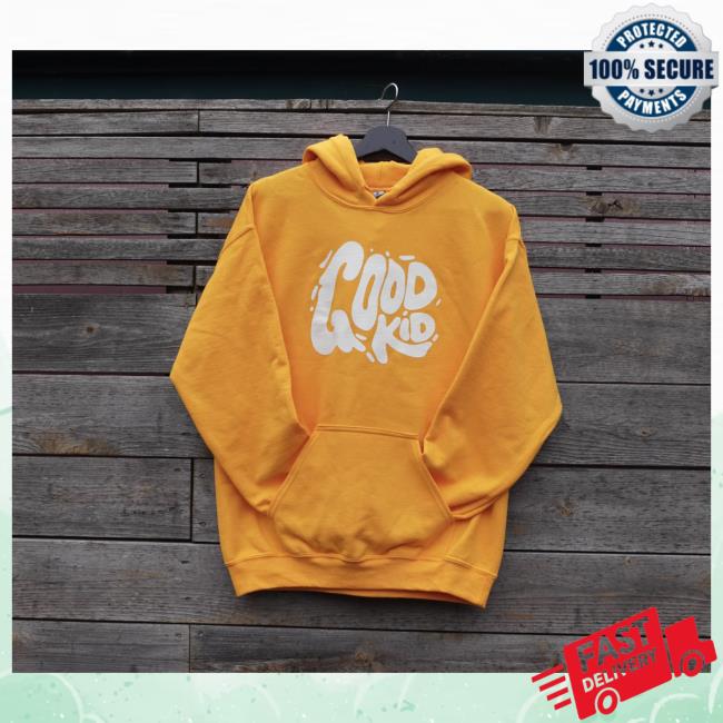 Official Good Kid Merch Store Good Kid Logo Sweatshirt - Gold Good Kid Clothing Shop GoodKid