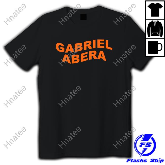 Official Gabriel Abera Merch Gabriel Abera Wavy Basic Black Tee Shirt