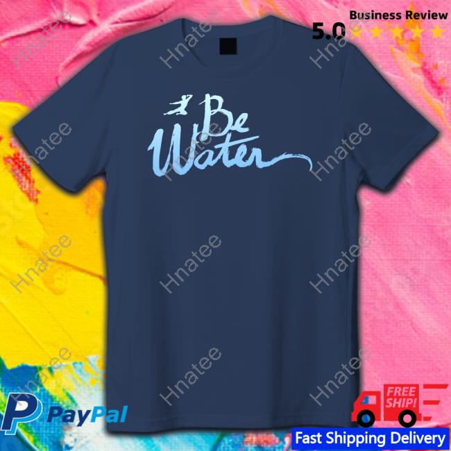 Bruce Lee Shop Be Water Gradient Script Long Sleeve Tee Shirt