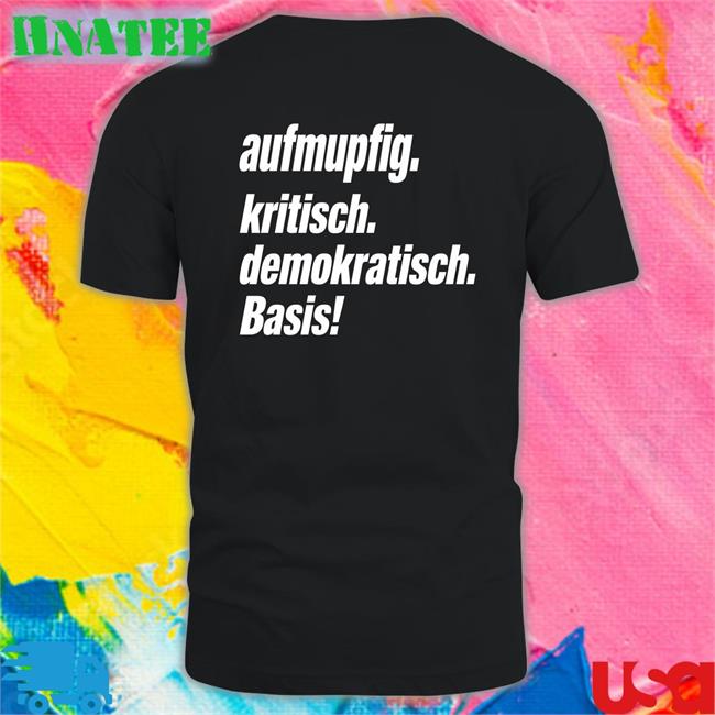 Aufmupfig Kritisch Demokratisch Basis Tank Top