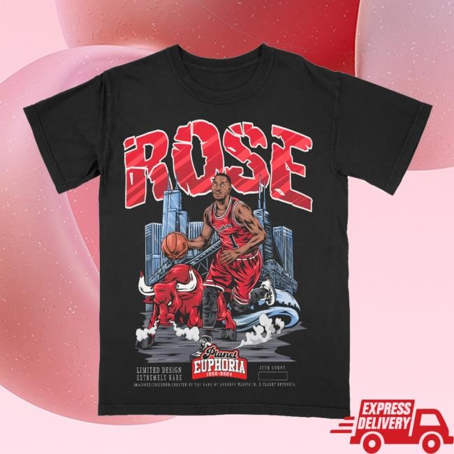 Planet Euphoria Merch Derrick Rose Black Tee #/500 – Euphoria Shop