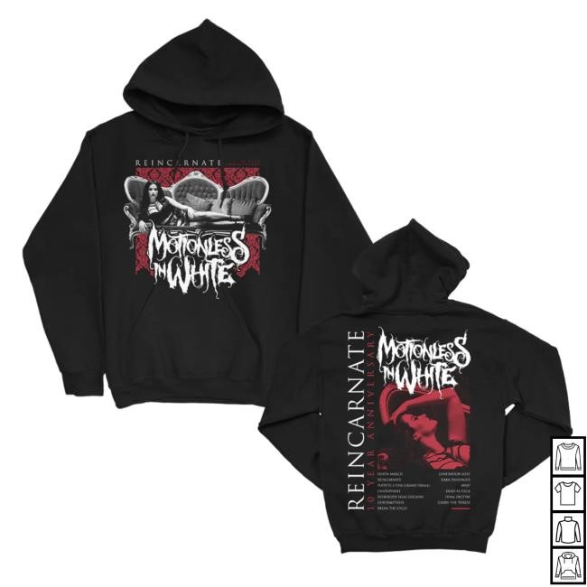 Track List LS Hoodie Motionless in White Store MIW Merch