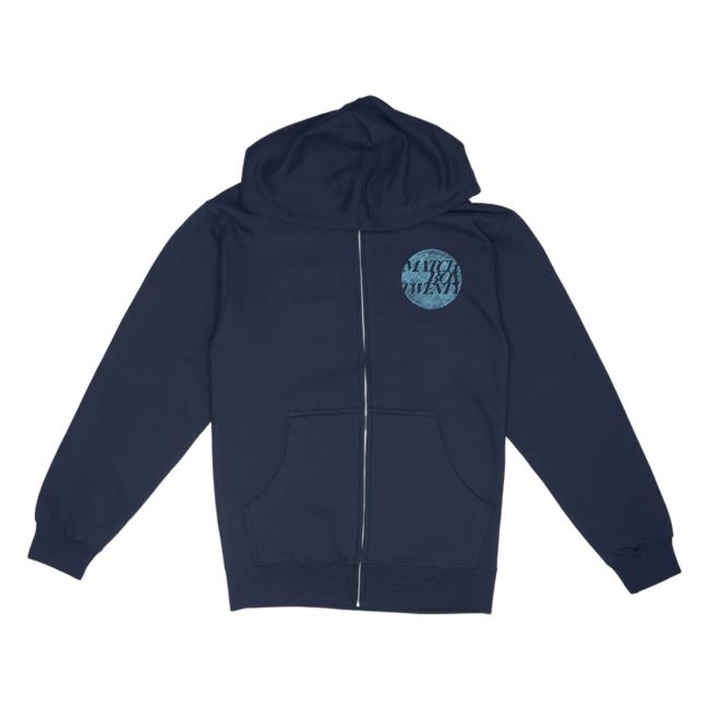 The Merch Collective Matchbox Twenty Circle Sketch Zip Up Hoody MatchboxTwenty