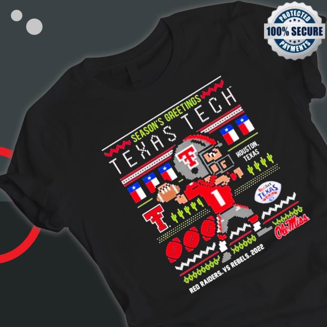 Official Season’s Greetings Texas Tech Vs Ole Miss Football 2022 Christmas Ugly T-Shirt