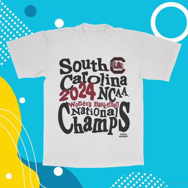 Official Playa Society 2023 South Carolina Ncaa Champs Tshirt