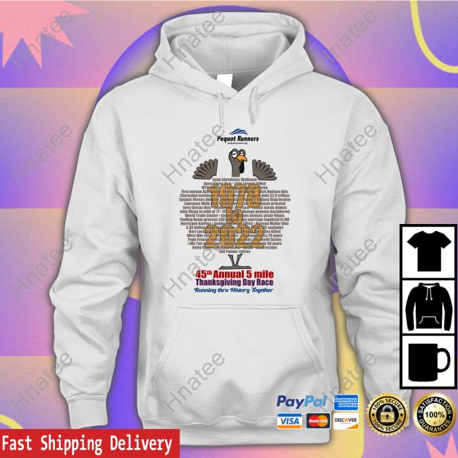 Pequot Runners Turkey Trot Shirt White