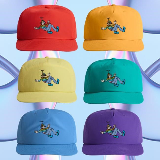 Official Goose The Band Merch Rainbow Kid Surf Cap Irish Goosetheband