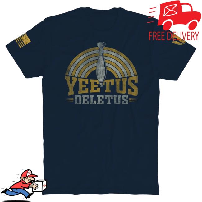Official The Fat Electrician Merch Bunker Branding Yeetus Deletus T-Shirt Navy