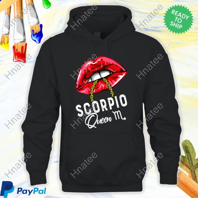 Karen Womens Pink Lips Scorpio Queen Shirt