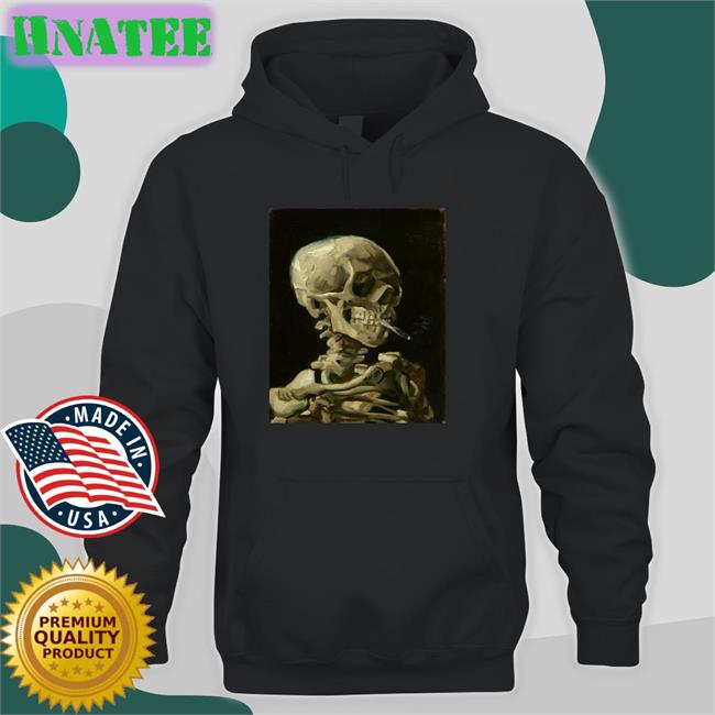 Vincent Van Gogh Paint This Skeleton Smoking A Cigarette In 1886 Tee Shirt