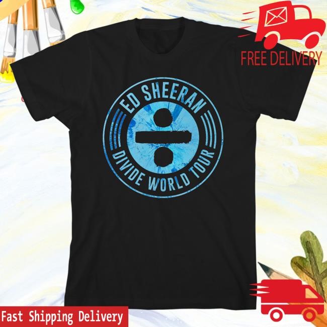 Official Ed Sheeran Merch Store Spin Stamp Black Tour Top Shirt