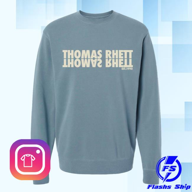 Official Thomas Rhett Store Shop Merch Tour 2024 Slate Blue Sweater