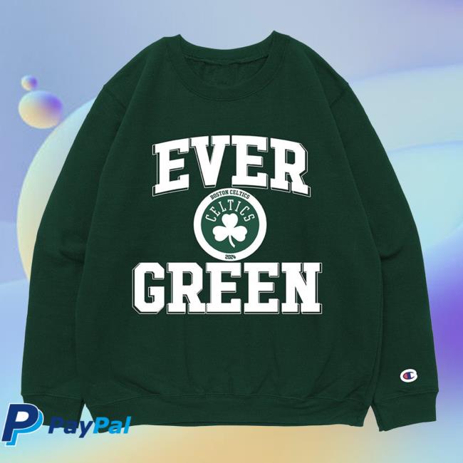 Rcollab Shop Boston Celtics EVER GREEN Champion Crew neck Sweatshirt