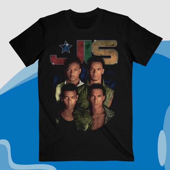 Retro Colour Logo Black Shirt – JLS Merch