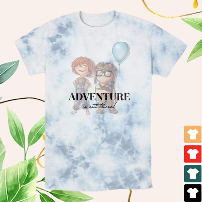 Official Clothing Merch Store Shop Disney Carl and Ellie Tie Dye Hooded Sweatshirt ShopDisney