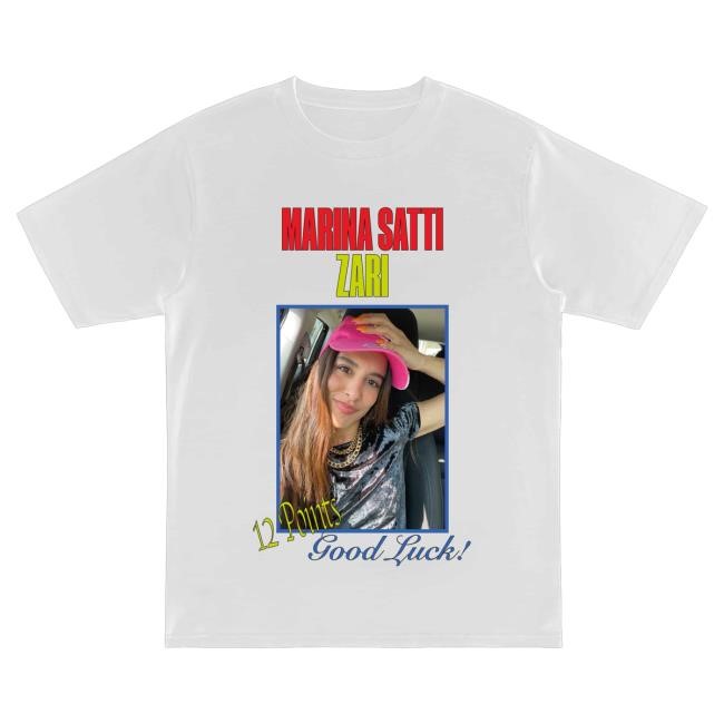 Official Marina Satti Zari 12 points Shirt New