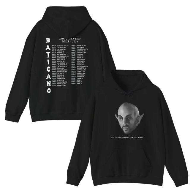 Official Bad Bunny Merch Store Most Wanted Tour - Baticano Tour Dates Attractive Hoodie Black Bad Bunny Clothing Shop BadBunny