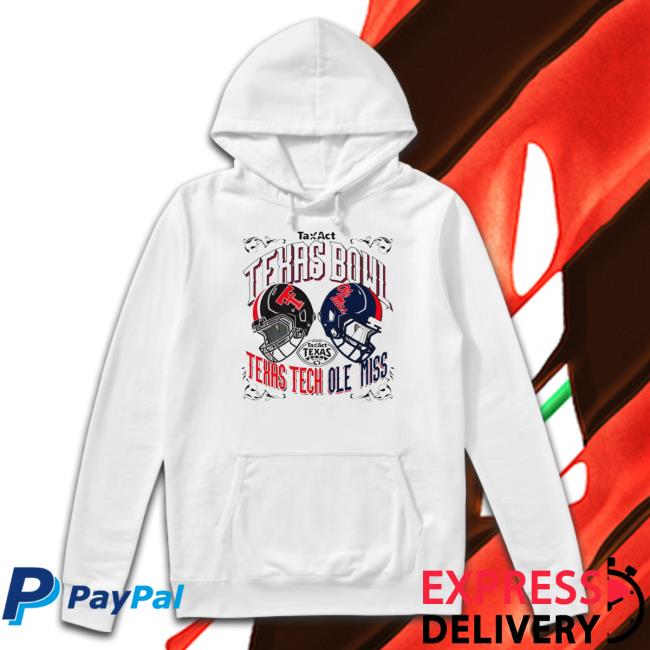 2022 TaxAct Texas Bowl Texas Tech Vs Ole Miss Hooded Sweatshirt