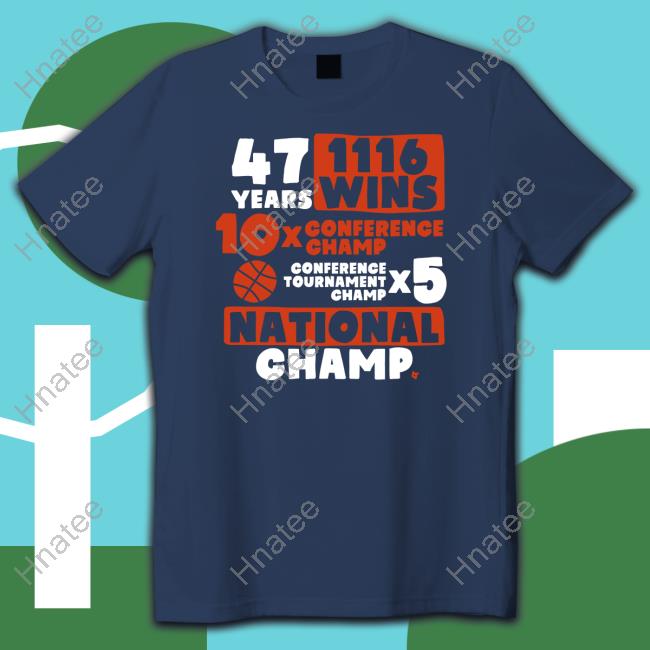 47 Years 116 Wins National Champ Shirt Navy