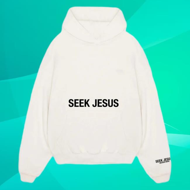 Official Seek Jesus Merch Store Seek Jesus - Crew White Seek Jesus Apparel Clothing SeekJesus