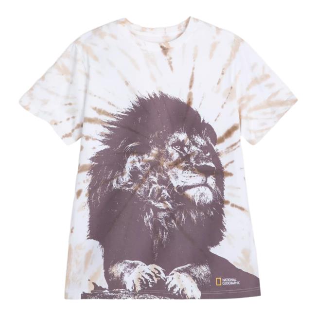 Official Clothing Store Merch Shop Disney National Geographic Lion Tie Dye Crewneck ShopDisney