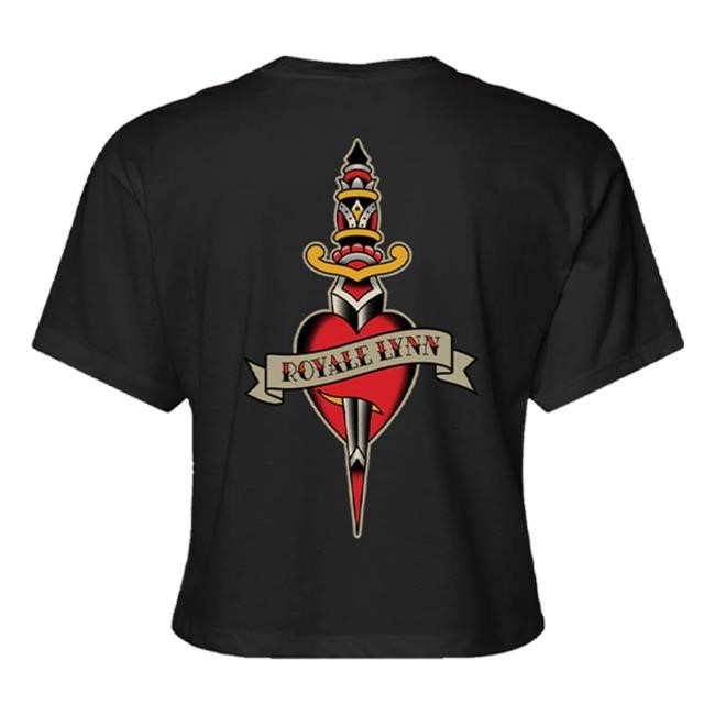 Royale Lynn Battle Ground Crop Tees (Black) Royale Lynn Official Merch