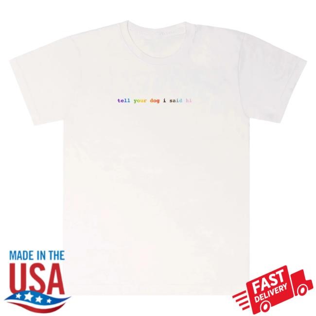 Official We Rate Dogs Merch Classic Shirt - White (Pride Edition)