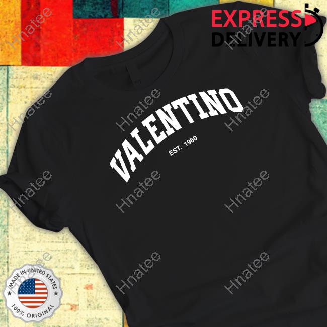 Official Valentino Est 1960 Tee Shirt Black