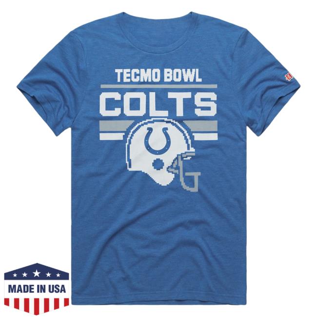 Homage Merch Tecmo Bowl Indianapolis Colts Popover Shirt Apparel Clothing Store Shop