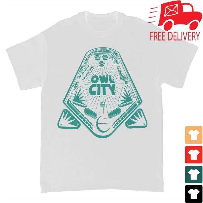 Pinball Tee Shirt Owl City Official Merchandise Official Owl City Merch Store Pinball New Shirt Owl City