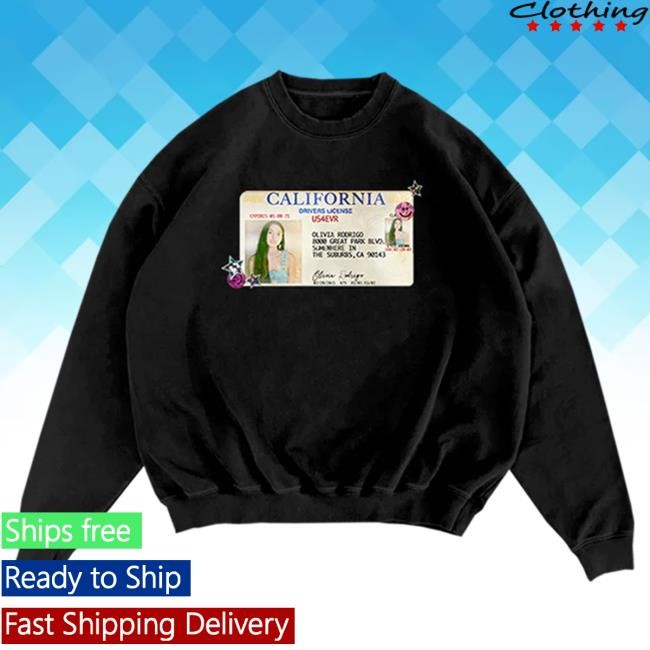 Drivers License 5 Year Anniversary T Shirt Olivia Rodrigo | Olivia Rodrigo Official | Pop Artist Fan Gear
