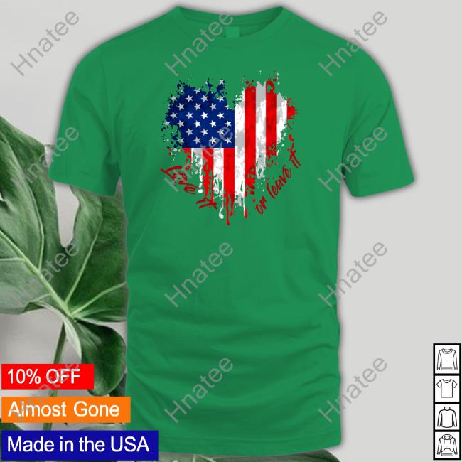 The Officer Tatum Merch Love It Or Leave It American Flag Tee