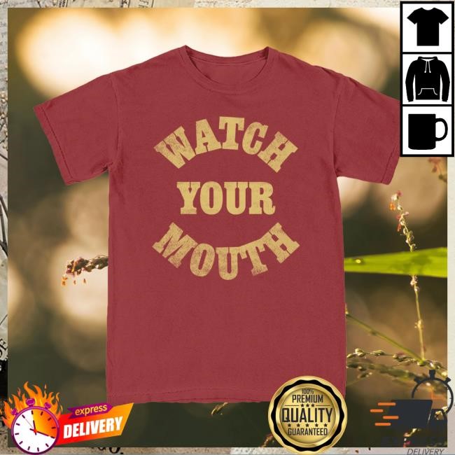 Josiah Queen Graphic Tee | Watch Your Mouth Printed Tee | Casual Essential Wear