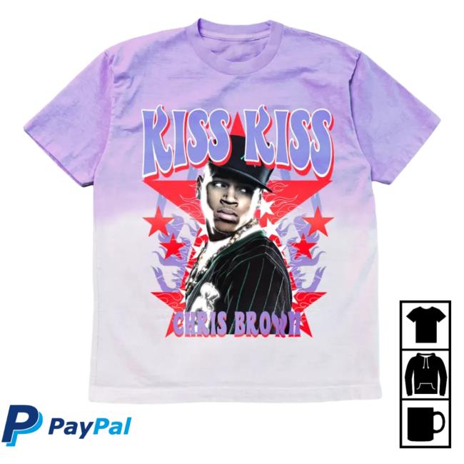 Chris Brown Merch Kiss Kiss Lovey Dovey Ombre Lavender T Shirts Shopchrisbrown