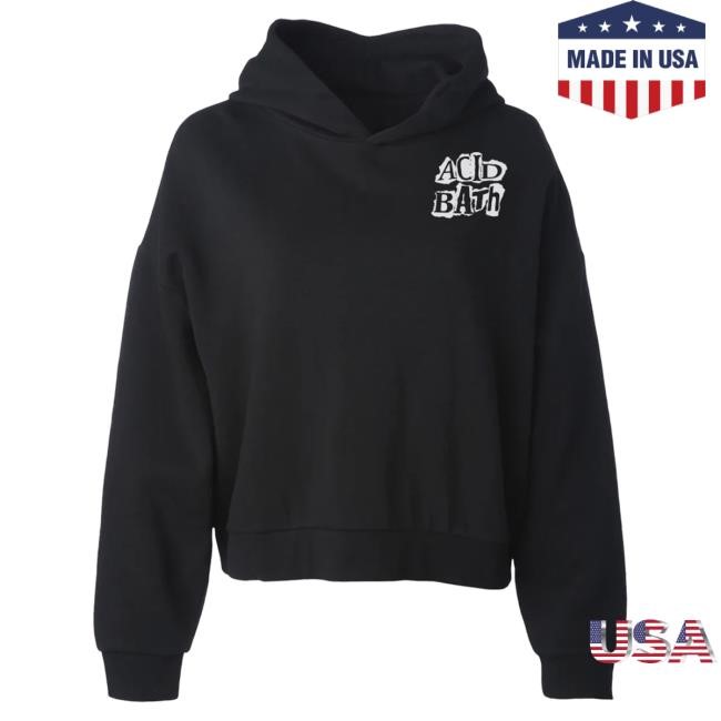 Official Acid Bath Merch Acid Bath Women's Cropped Pullover Hoodie