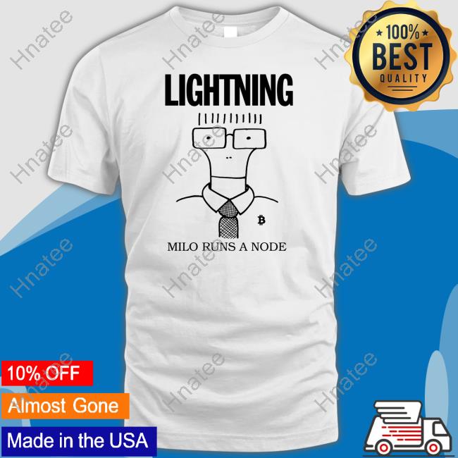Milo Runs A Node Shirt White