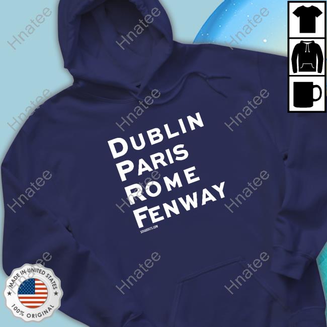 Official Famous Places Dublin Paris Rome Fenway Long Sleeve T Shirt