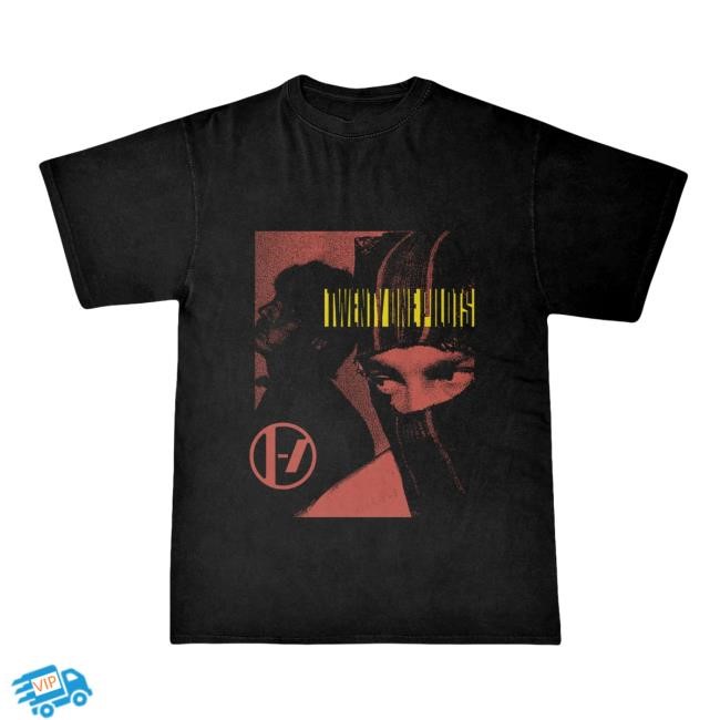 Official Twenty One Pilots Merch Tyler Staring Clancy New Shirt Twenty One Pilots
