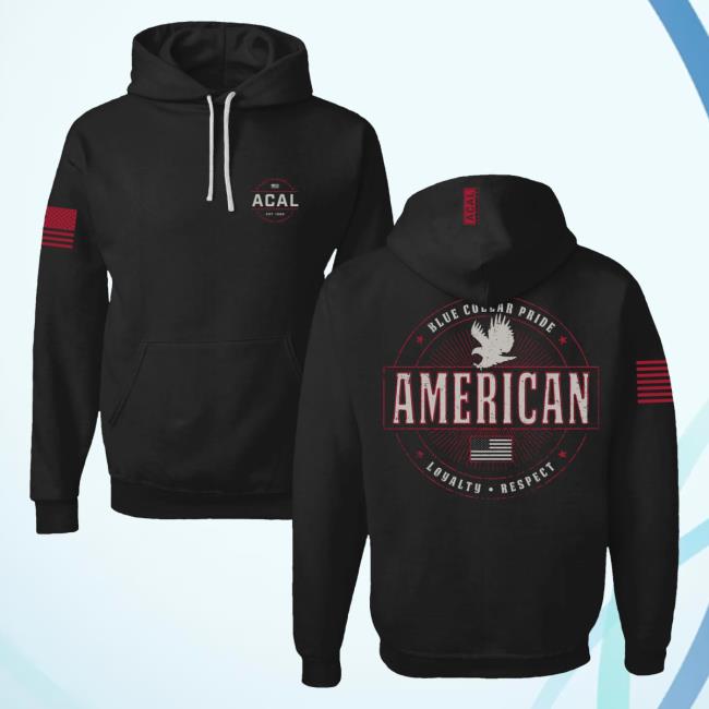 Official Acal Clothing Shop Merch Blue Collar Pride Limited Release Hoody