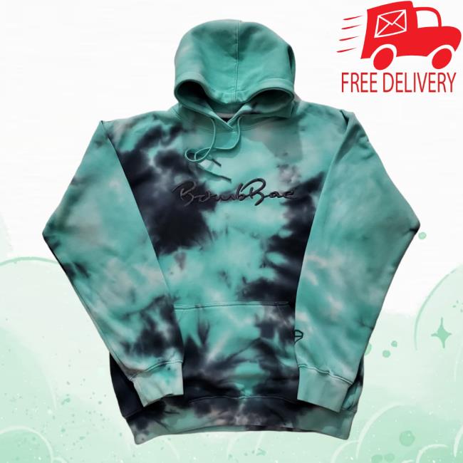 Official Bombish Wear Bombbae Tye Dye Pullover Hoodie