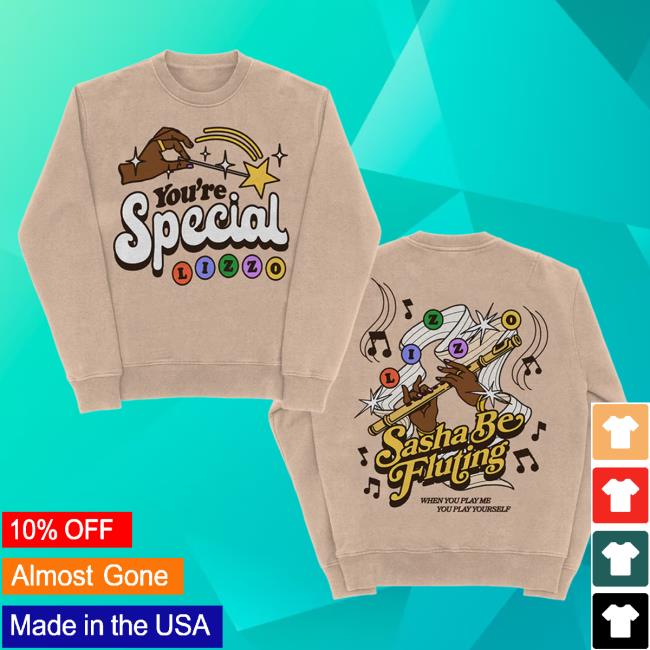 Official Lizzo Merch Store Shop Lizzo Sasha Be Fluting Homecoming Sweaters