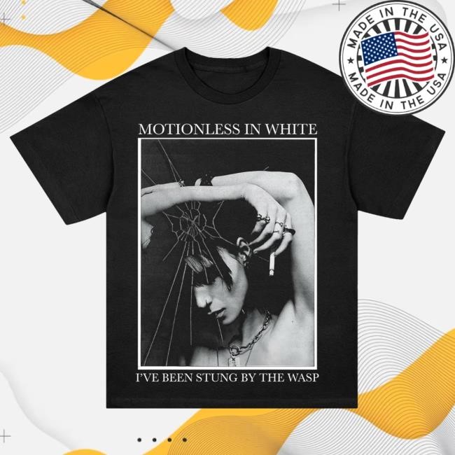 Official Miwmerch Motionless In White Stung By The Wasp T Shirt (Black) Miw Merch Store