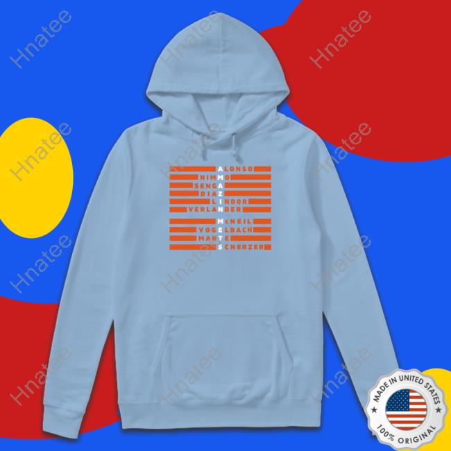 Amazin Mets Alonso Nimmo Senga Diaz Lindor Verlander Mcneil Vogelbach Marte Scherzer T Shirt