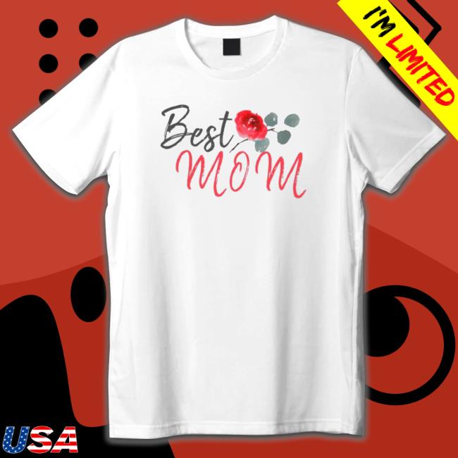 Official Best Mom Red Rose Watercolor Mother’s Day Shirts