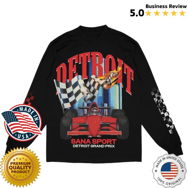 Official Sana Detroit Red Wings Sana Detroit Sana Sport LS T Shirt - Black