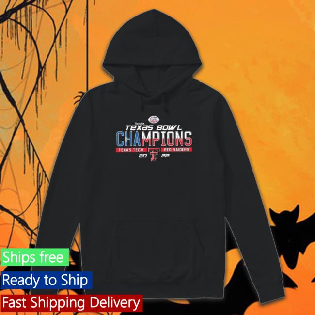 Texas Tech 2022 Texas Bowl Champions Black T-Shirt