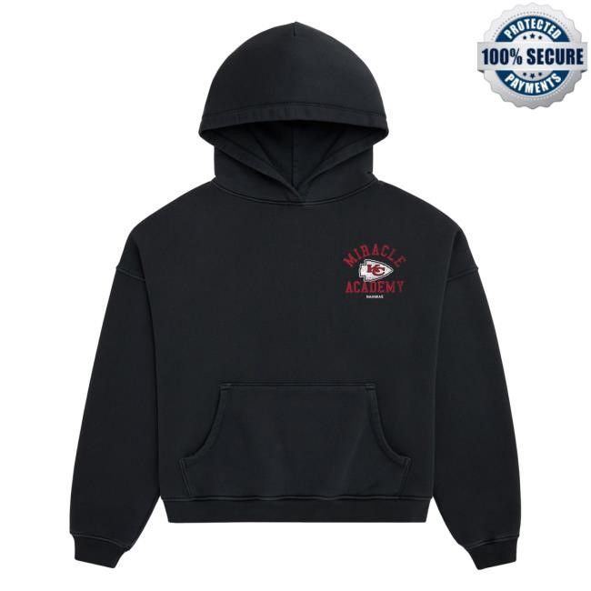 Official Fanatics Shop Store Merch Kansas City Chiefs Miracle Academy Unisex Hood - Black by NFL