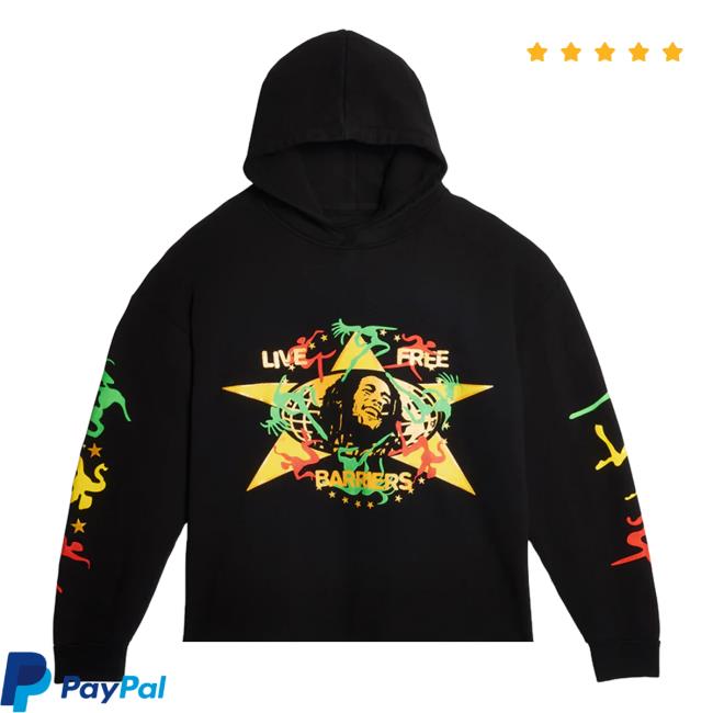 Official Bob Marley Merch Store Shop Bob Marley Marley X Barriers "Marley" Pullover Sweatshirt